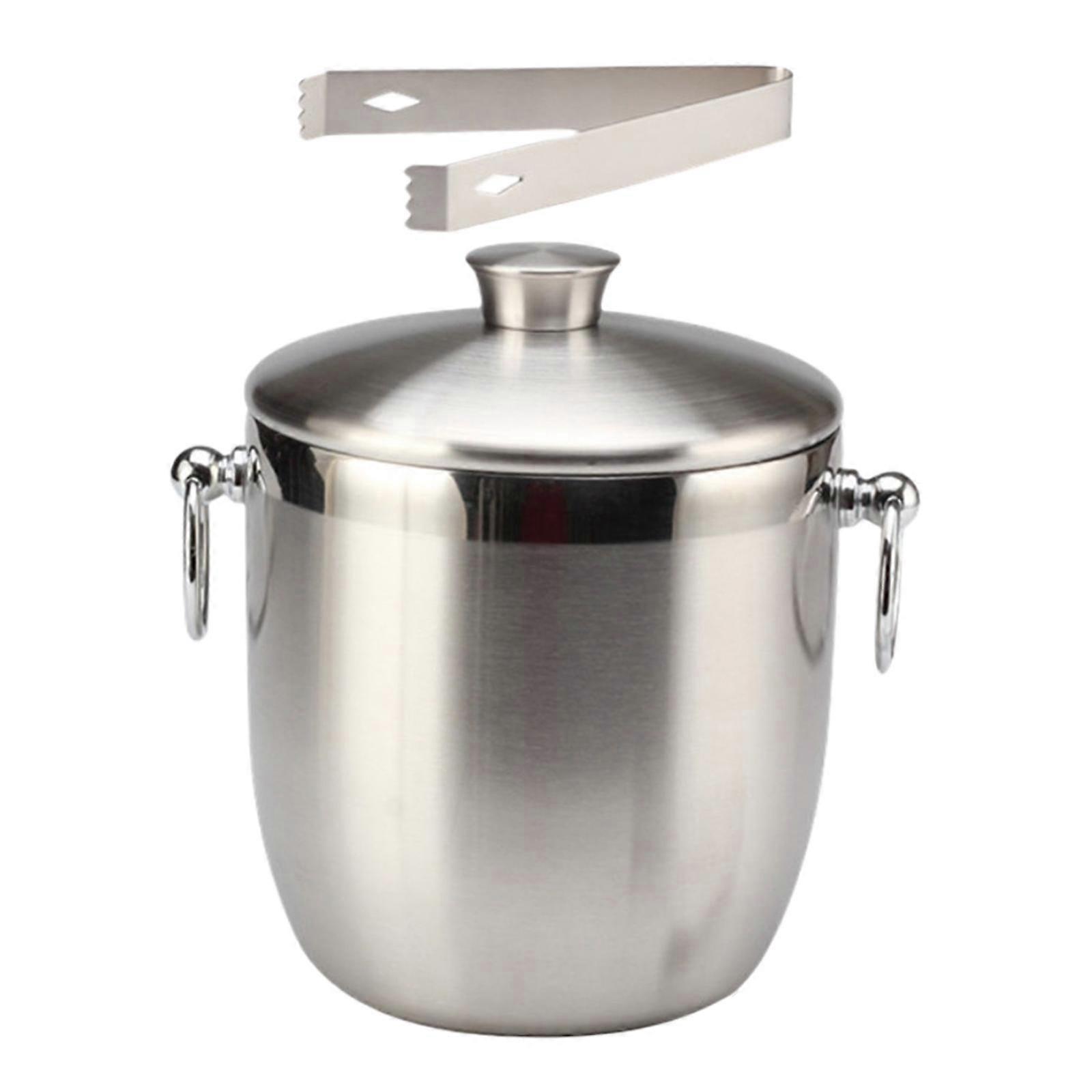 3L Ice Bucket with Lid Ice Cubes Container for Party Bar Chilling Wine