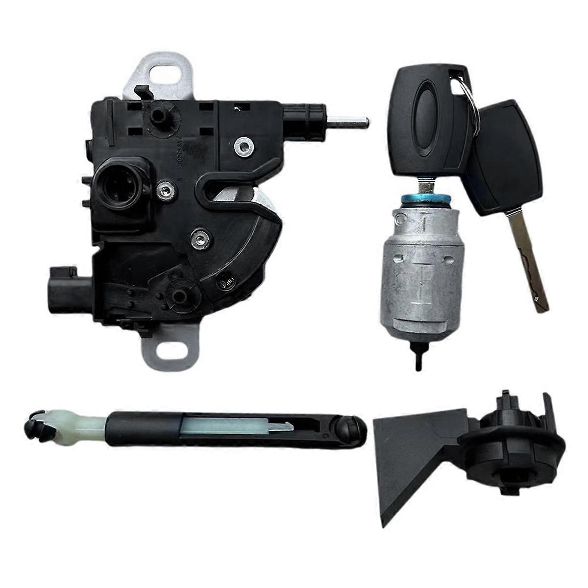 Car Bonnet Hood Release Lock Repair Kit Latch with 2 Keys for Ford