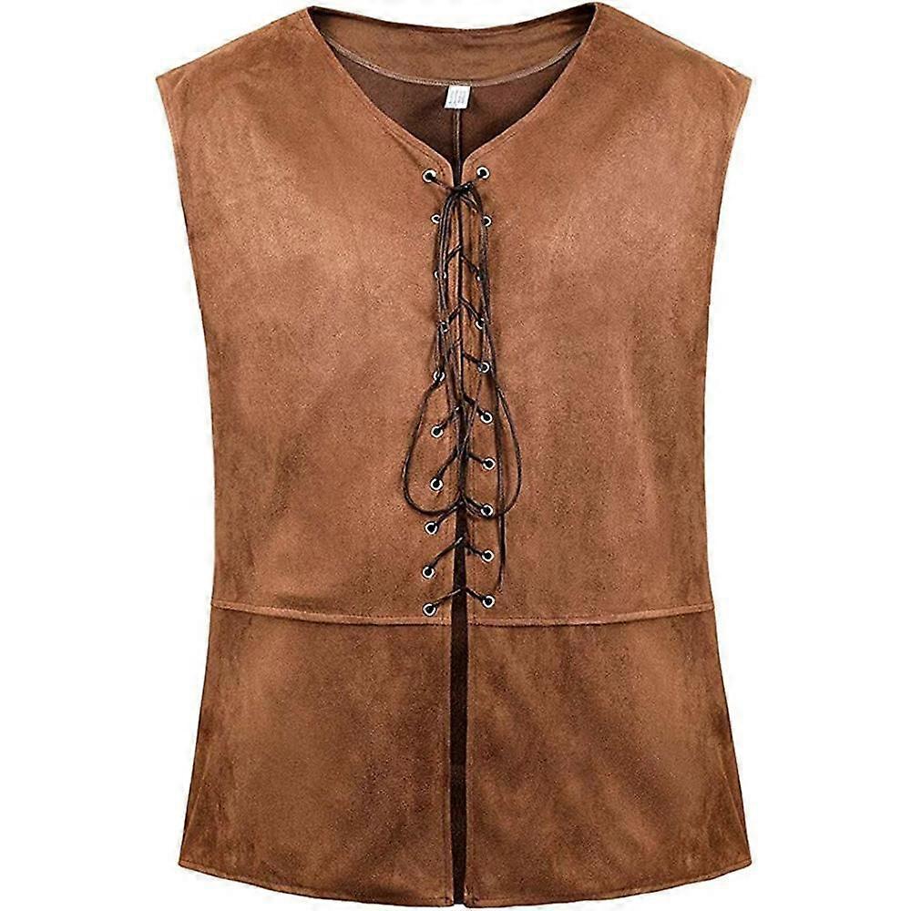 Pirate Gilet Hommes Médiéval Rétro Victorien Vintage Gilet