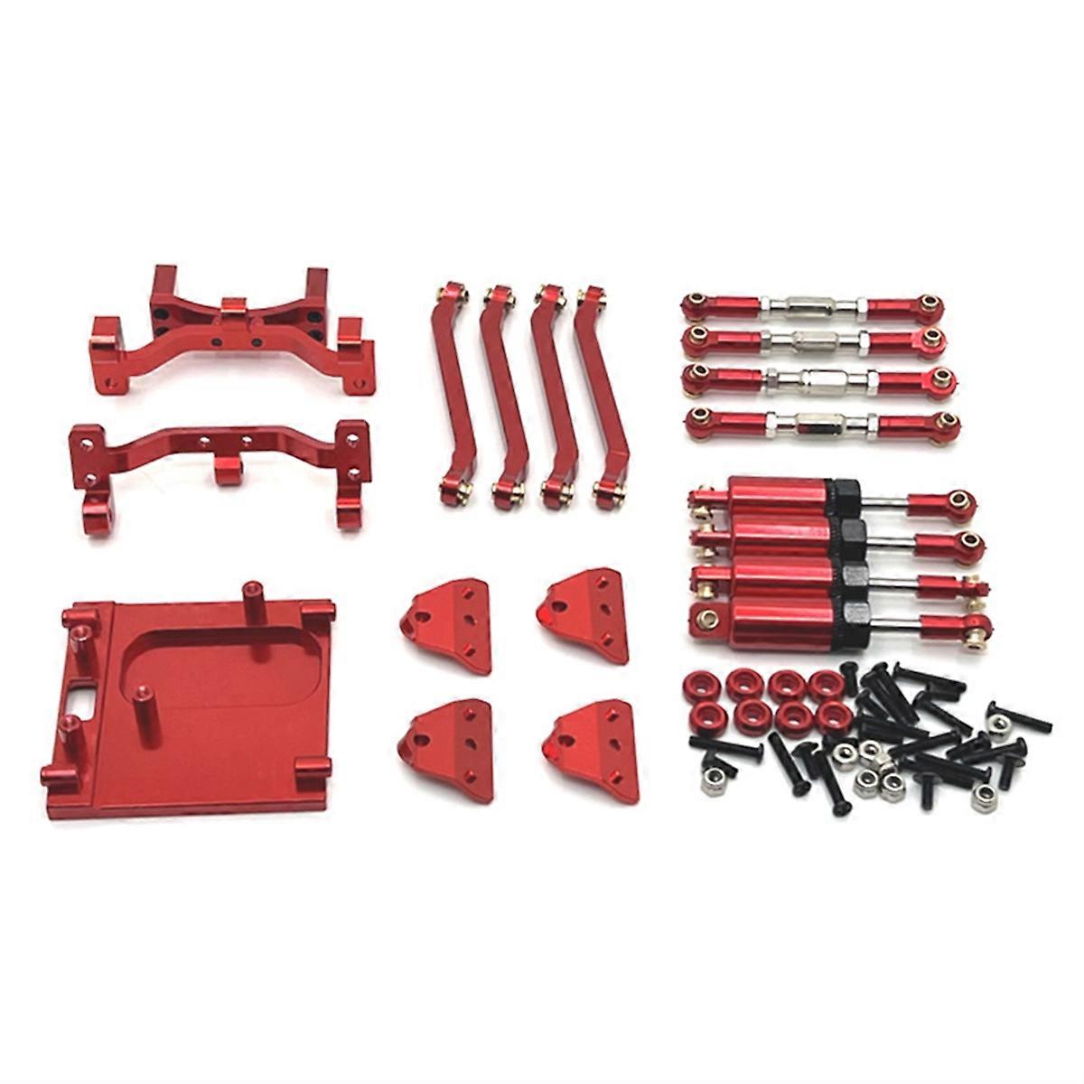 RC Car Upgrade Pull rod Set for 1/12 MN99S Red