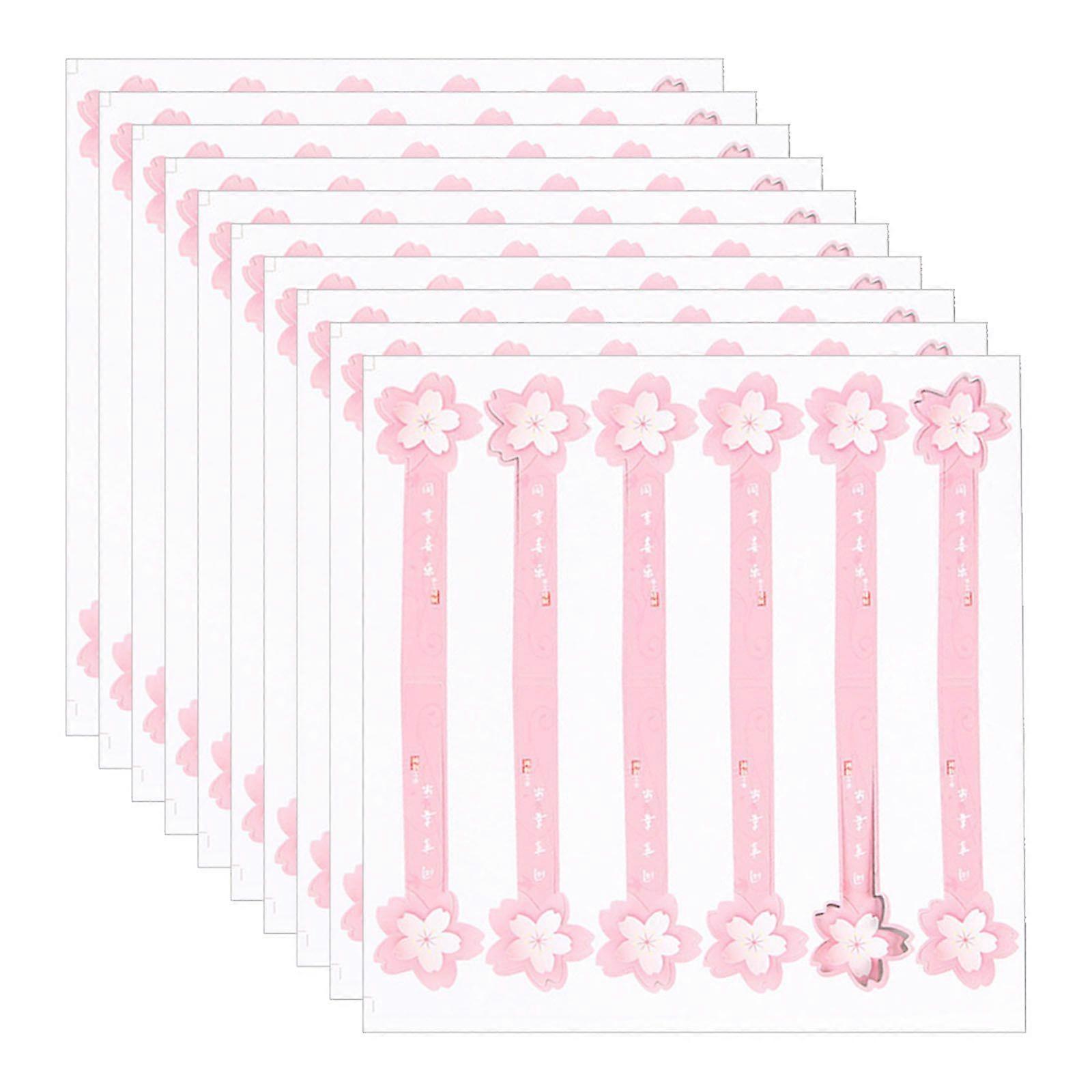 10Pcs/set Mooncake Boxes Decorating Labels Cookie 3D Flower Cake Containers