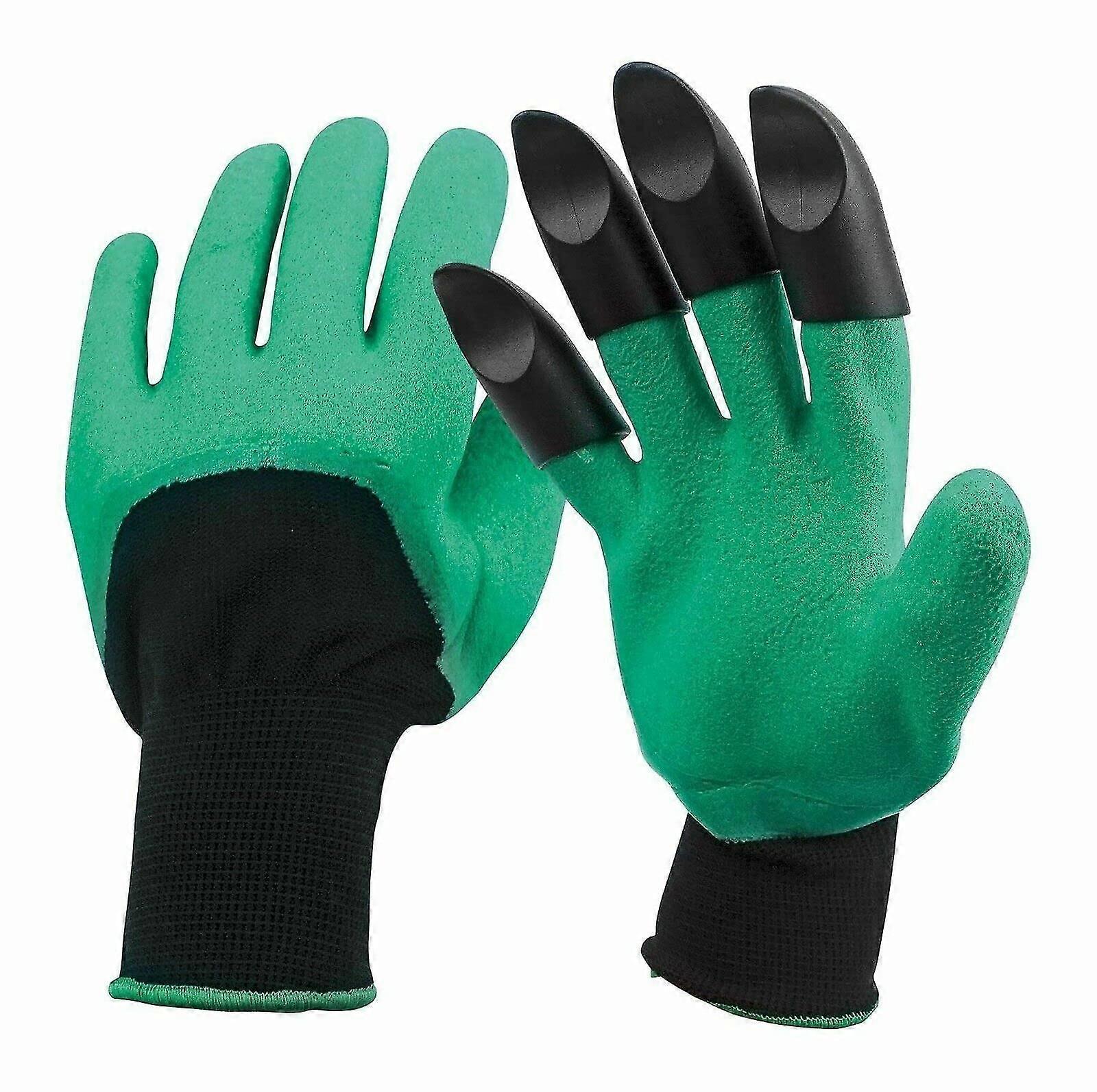 Garden Digging Gloves With 4 Abs Plastic Claws Gardening