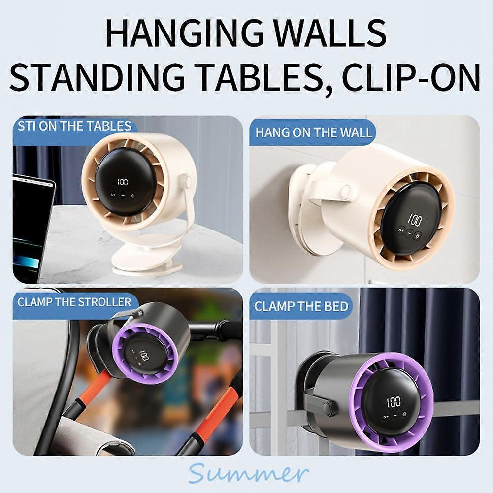 USB Charging Multi-Angle Adjustable Circulation Electric Fan B