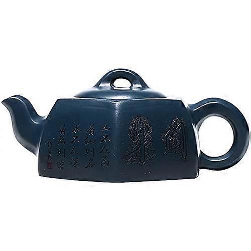 Teapot Zisha Teapot Handmade Hexagon Yixing Raw Ore Tianqing Mud Purple Clay Home Teapots Red Green Tea Infuser Kettle Kung Fu Tea Set Pottery Teapot
