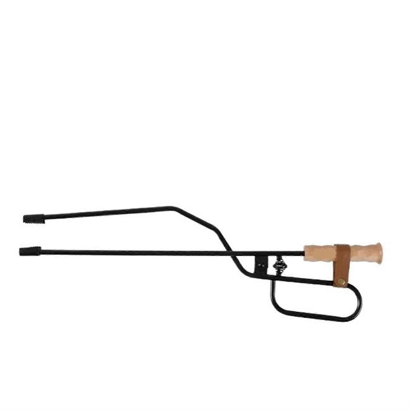 Fire Tongs for Camping and Barbecue - Anti-Scalding Charcoal Clip with Blow Pipe, Extended Length Outdoor Fire Tools