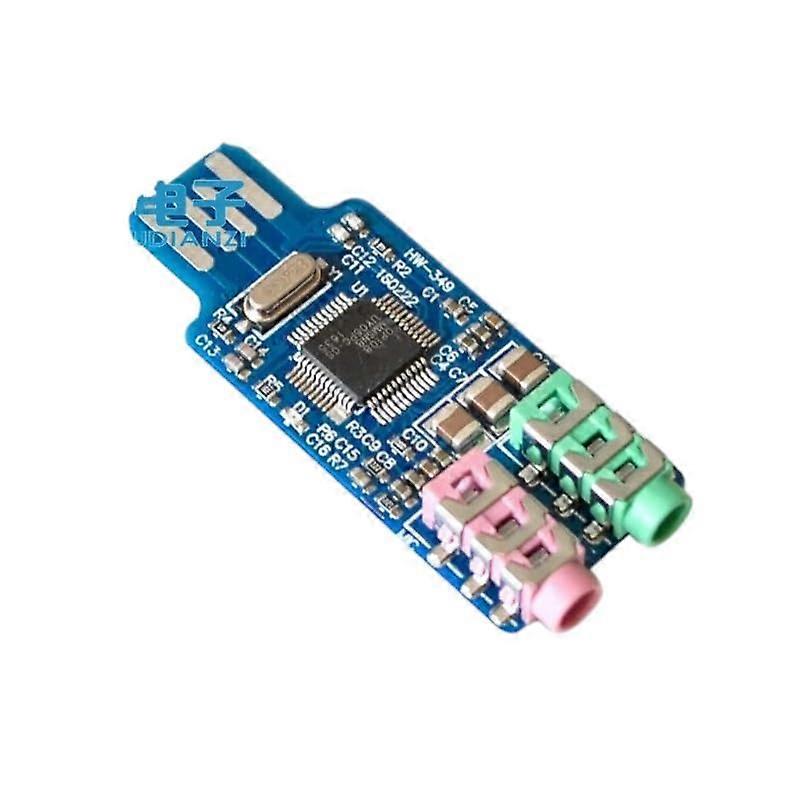 Drive-USB Sound Card Computer External Module Notebook CM108 USB Chip High for Reliable Electronic Component, Precision, Stable Performance