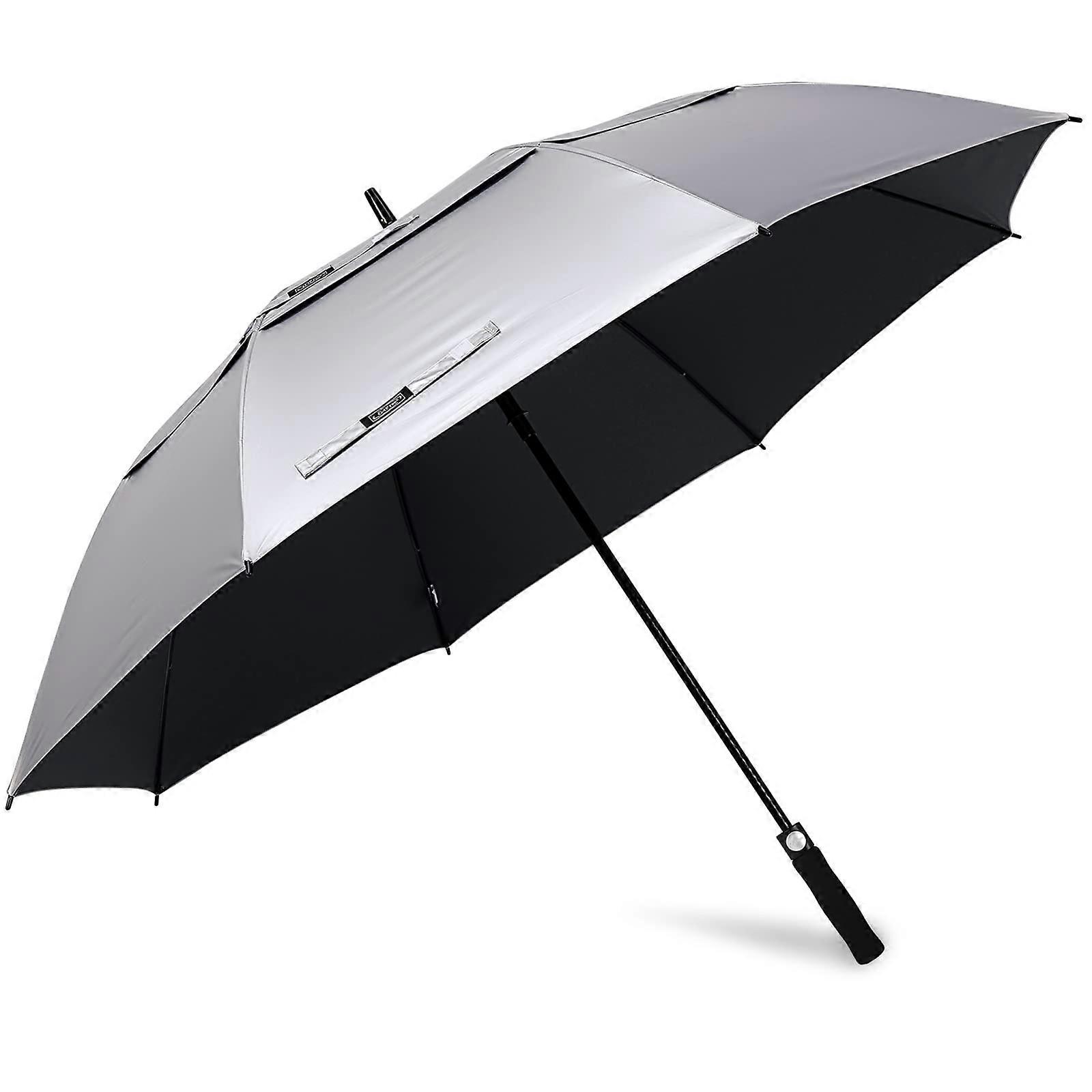 47/54/62/68 Inch Golf Umbrella Automatic Double Canopy Large Ventilated Windproof Sun Rain Protection