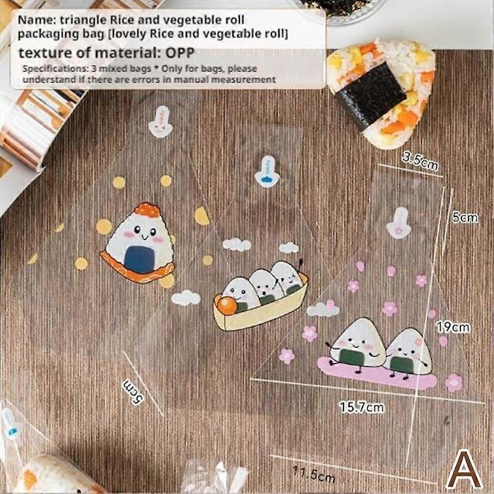 Triangular rice Unique Modern packaging ball Homemade Reliable Triangular seaweed mold bag Multi-functional