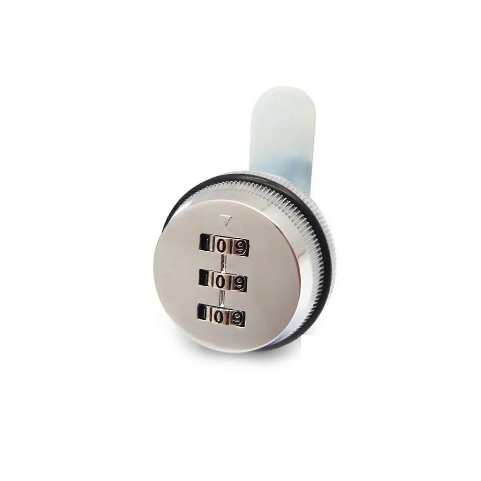 Three-Digit Combination Mailbox Lock 7/8-Inch Rotary Tongue Cam Lock For Cabinet Drawer Mailbox