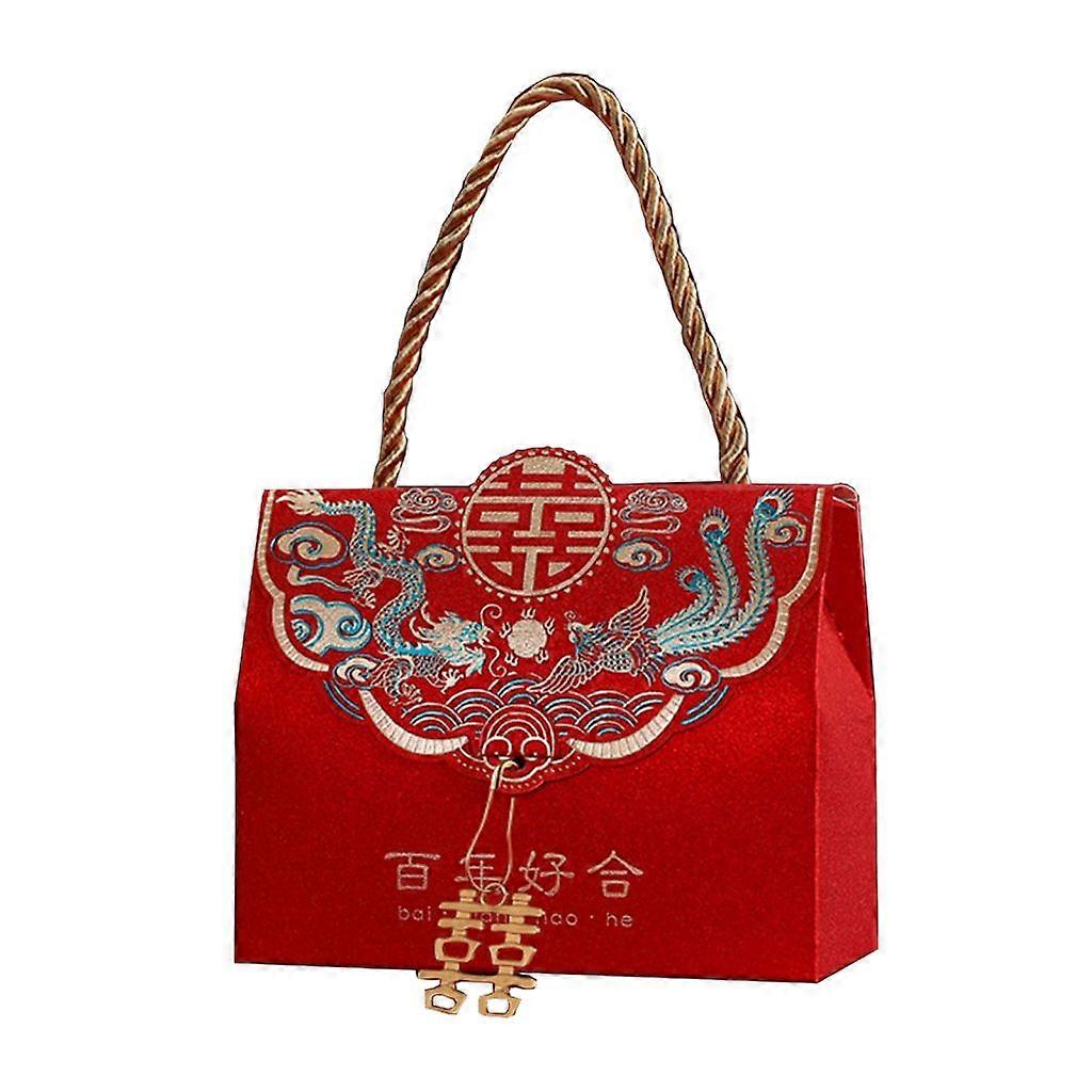 Wedding Candy Gift Box with Handle Gift Packaging Organizer Case