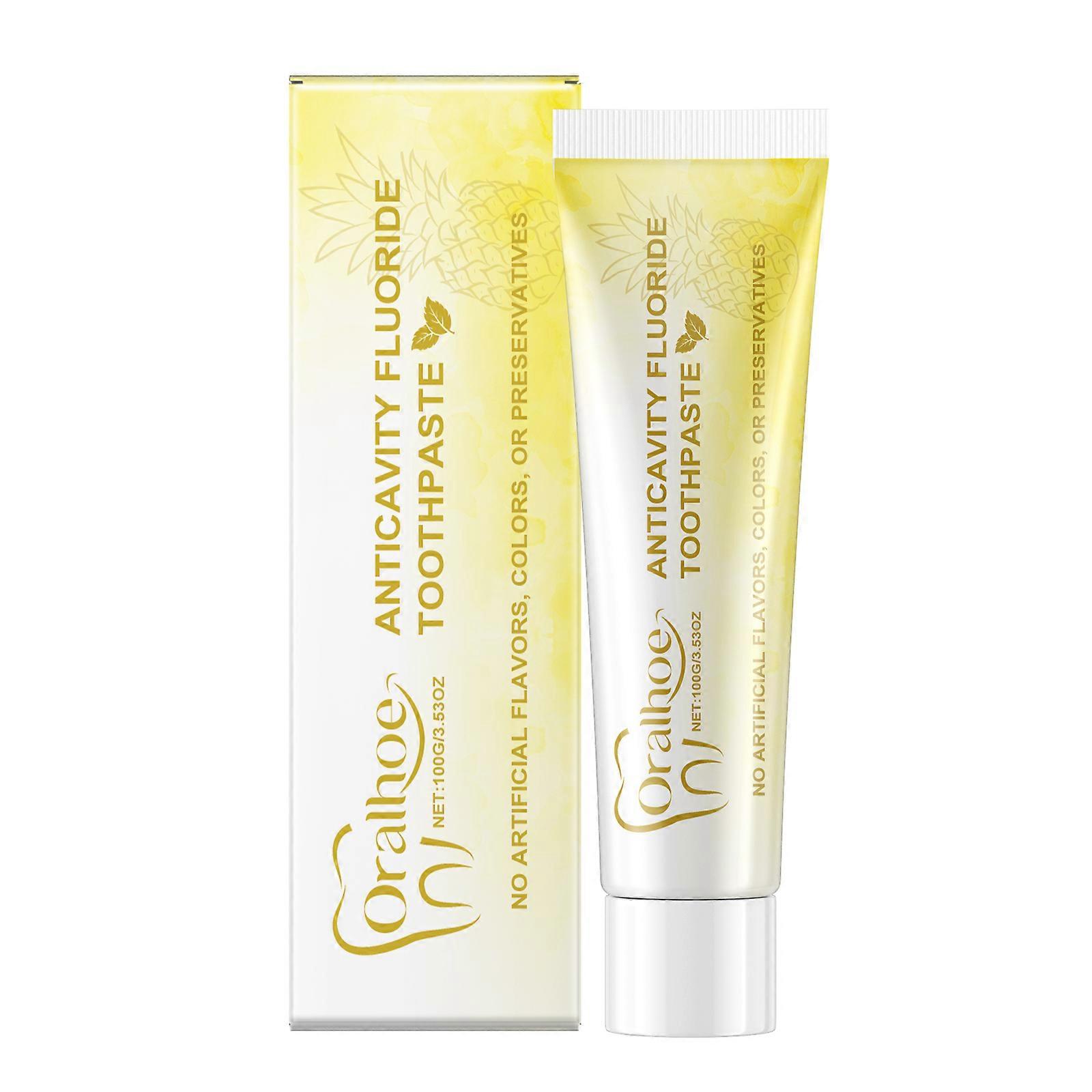 Pineapple-flavored toothpaste Gentle Fresh Fruit Scent Cleansing Toothpaste Brightening Daily Care Toothpaste