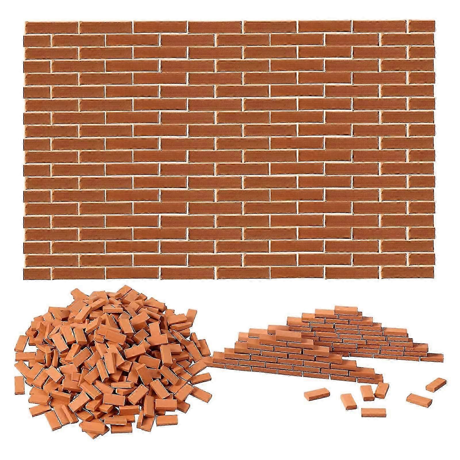 350 pieces mini bricks miniature bricks for dollhouse,1/35 scale