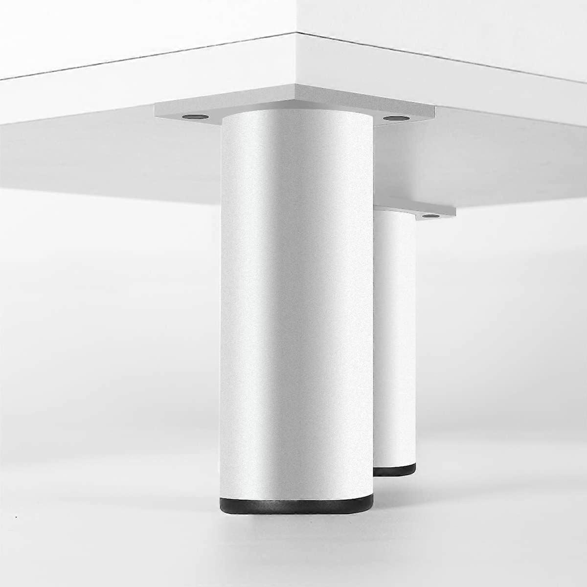Metal Table Legs 200 mm Matt Sliver Aluminum Alloy Round Sofa Feet Replacement 4Pcs Adjustable Furniture Legs