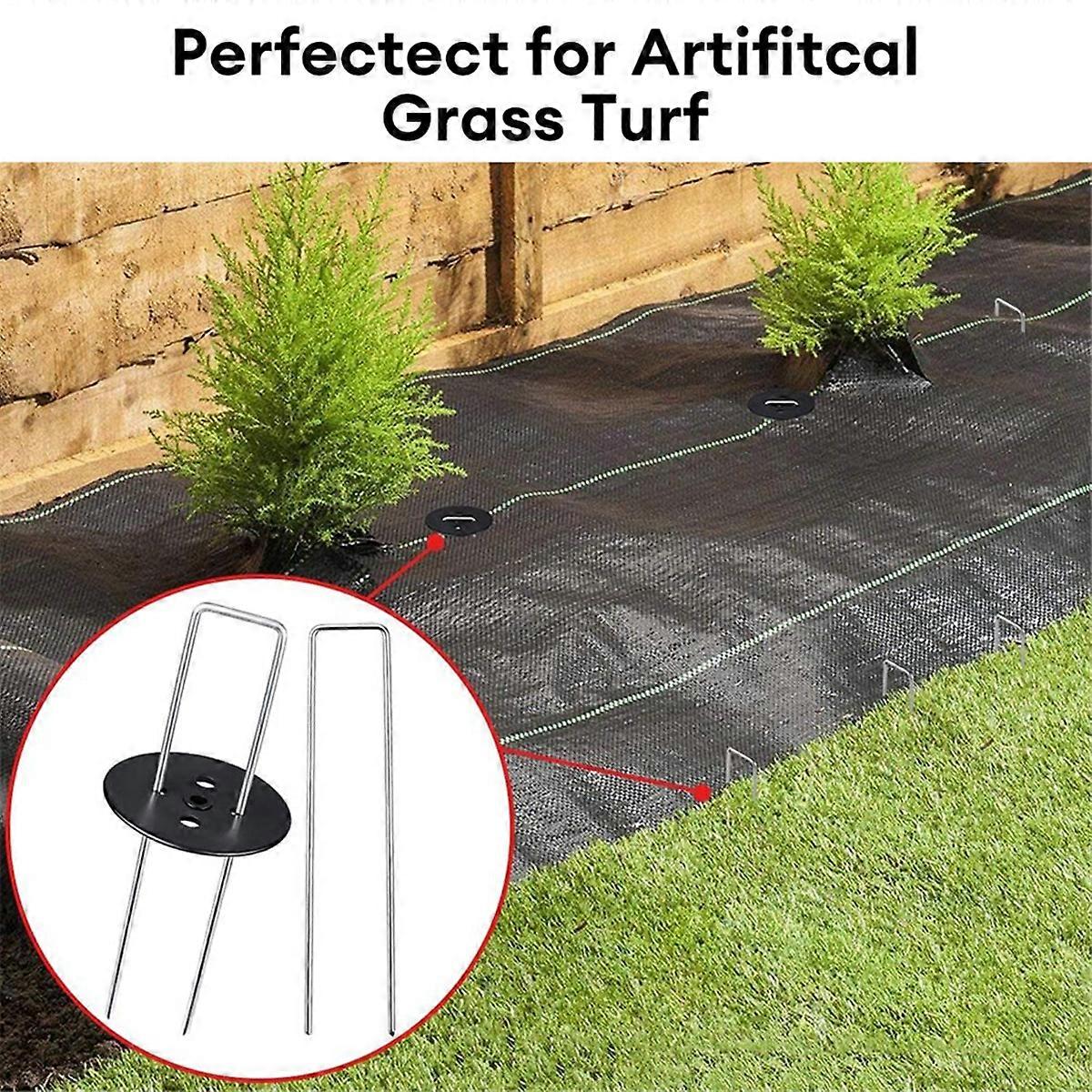 200Pcs Planting Fixed Ground Spikes U Shaped Landscape Ground Pin