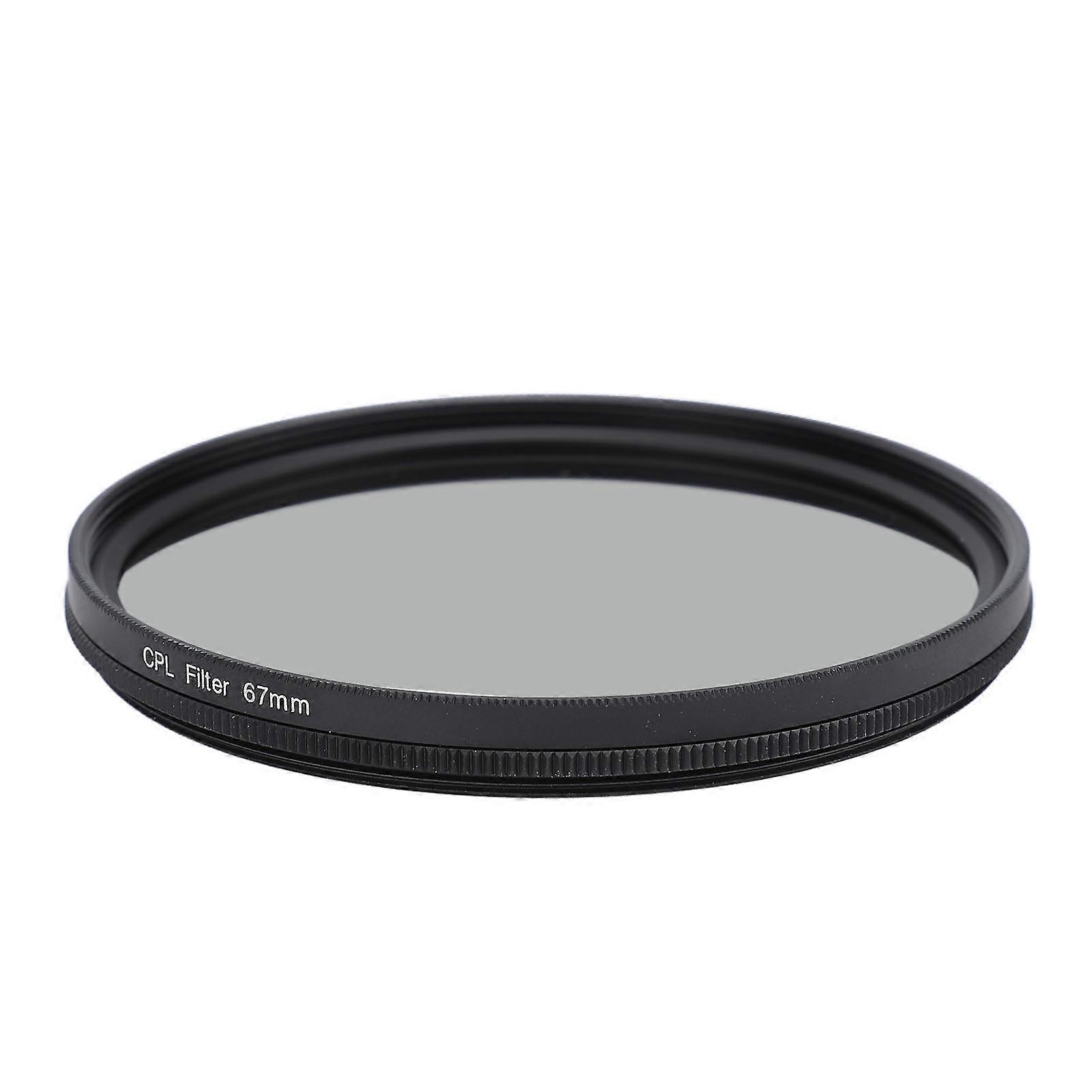 Camera CPL Filter Aluminum Alloy Optical Glass Double Sided Multi Layer Coating Slim Frame 67MM CPL Filter for Shooting 