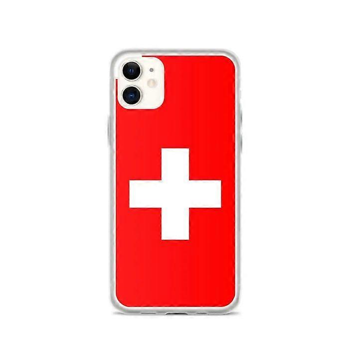 iPhone Case - Multicolor - Swiss Flag - Flexible - TPU - Compatible with iPhone 11