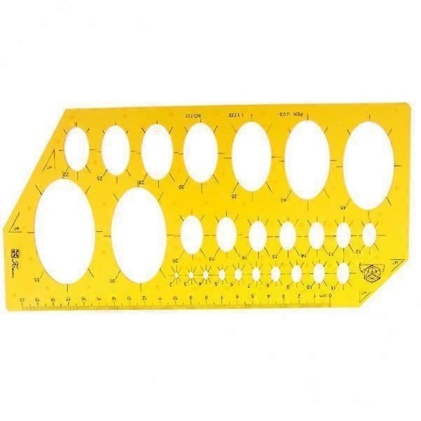 2x Geometric Drawing Template Oval Combination Template Geometric Drawing Ruler