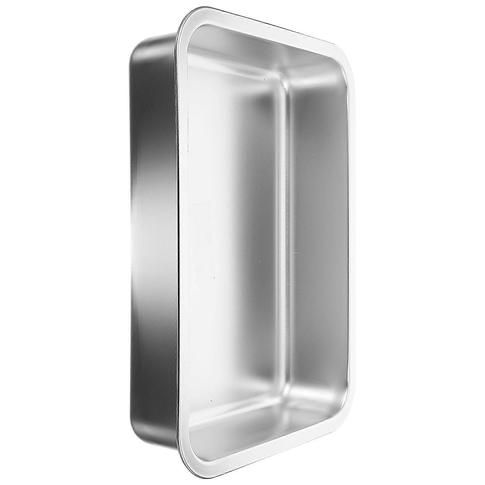 Stainless Steel Litter Box for Indoor Cats Non Magnetic, Splash Resistant Shallow Tray for Kittens and Small Animals