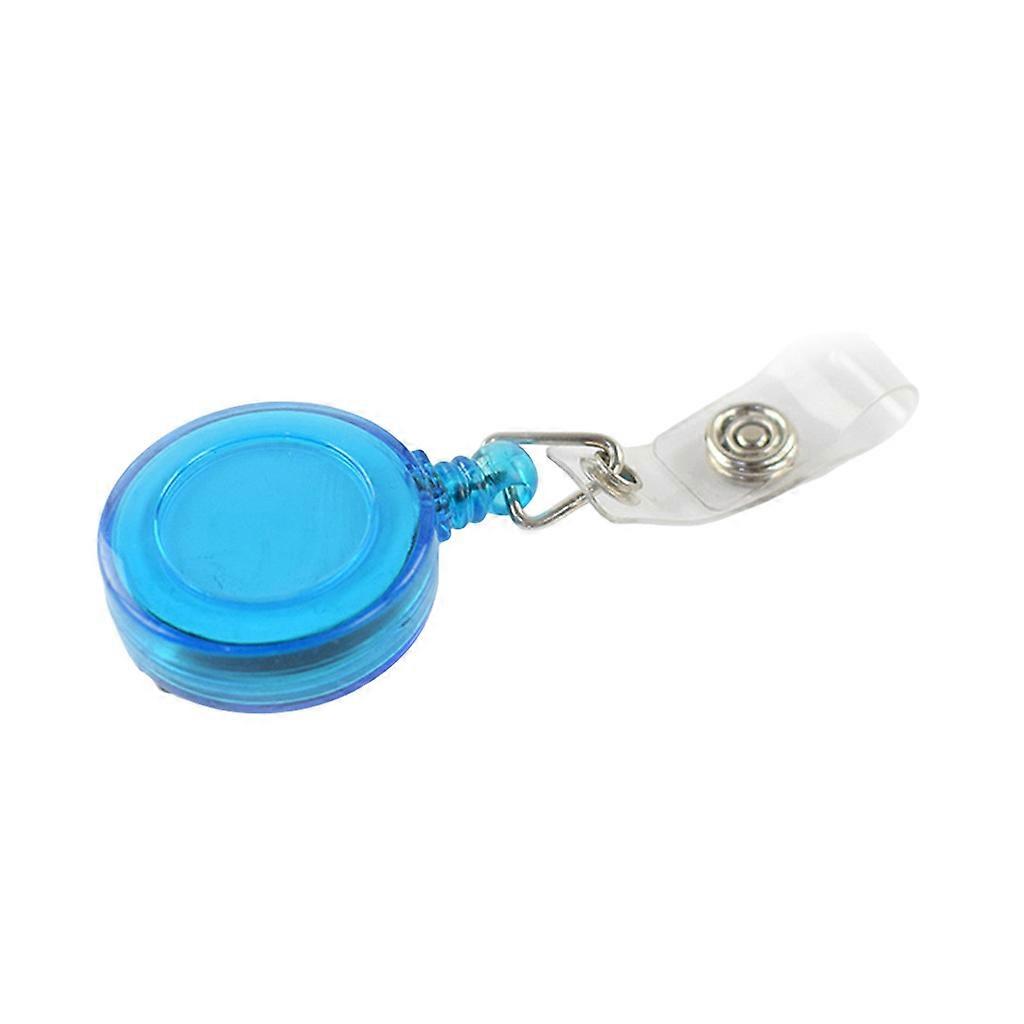 Multi-purpose Round-shaped Retractable Badge Holder Great for Nurses Office Staff Factory Workers Color As Random