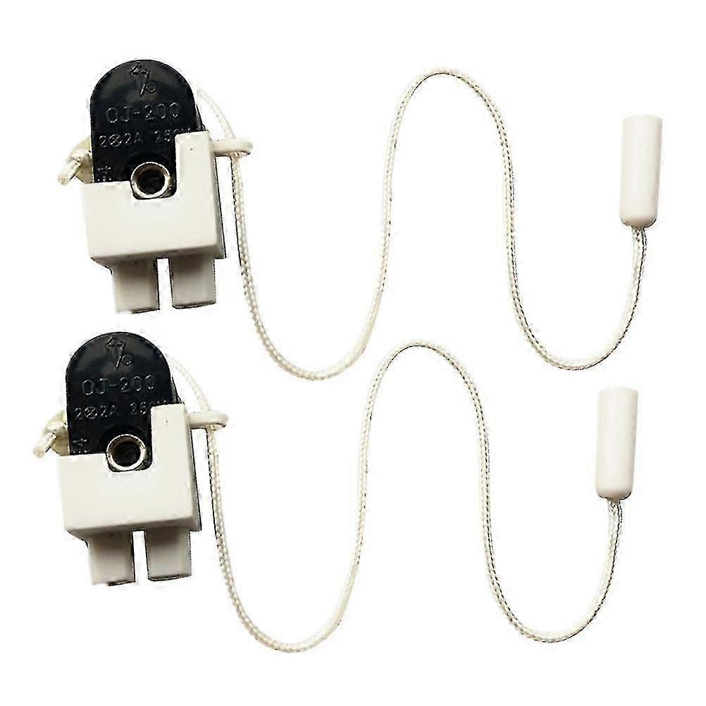 2 Pcs Electric Switch Lights Cord Light Accessories Pendant Lights Lamp Accessories Pull Switches Cord-operated Switch