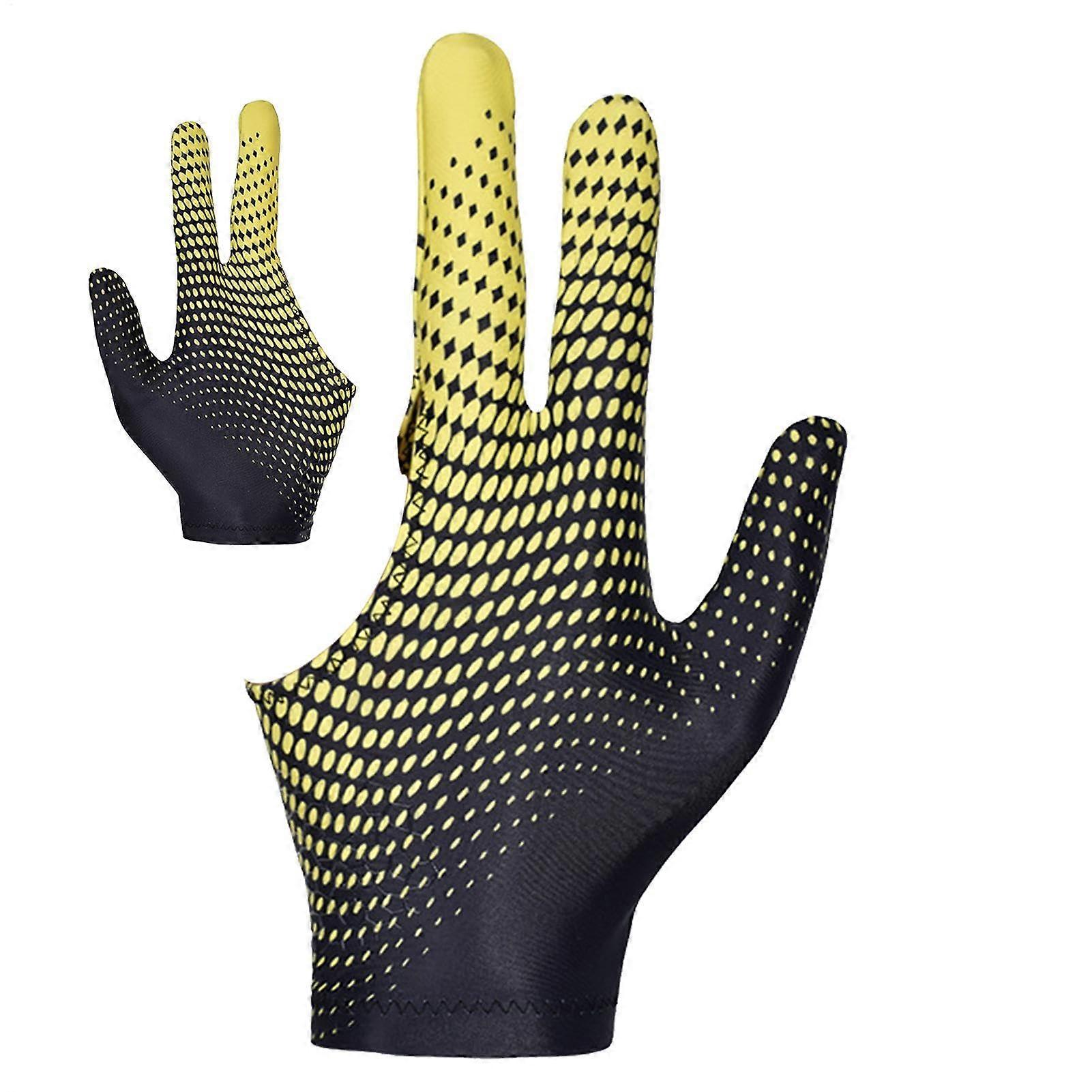Gants à 3 doigts, gants de billard, gants de sport de snooker, 3 doigts, respirants, gants de billard pour femmes et hommes