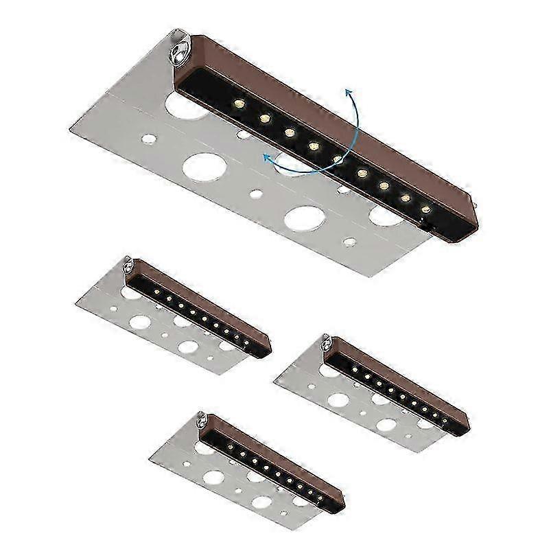 4pcs 7" 2.5W Waterproof LED Wall Lights for Steps & Hardscape