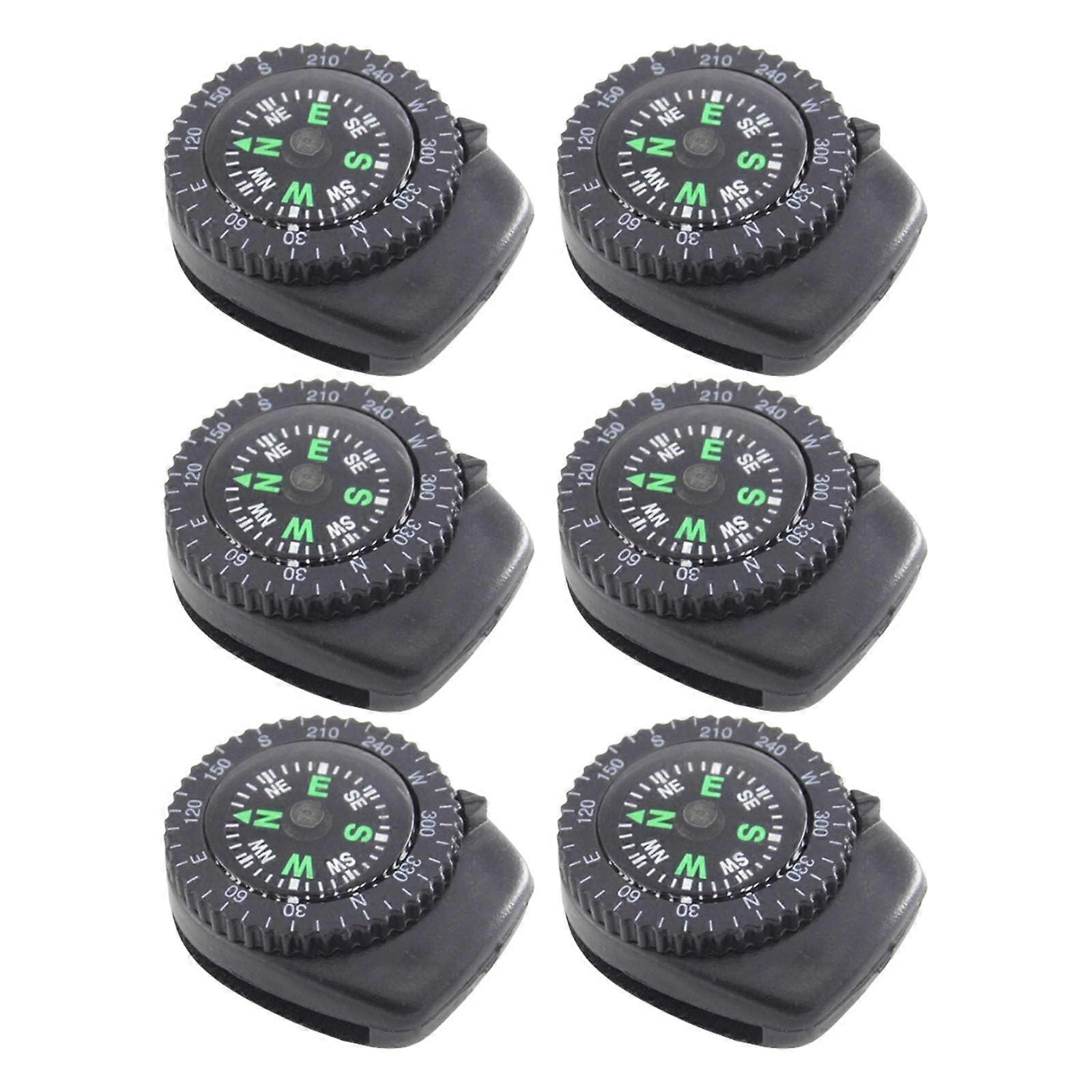 compasses, waterproof, shockproof, for hiking and camping enthusiasts, 6 pieces