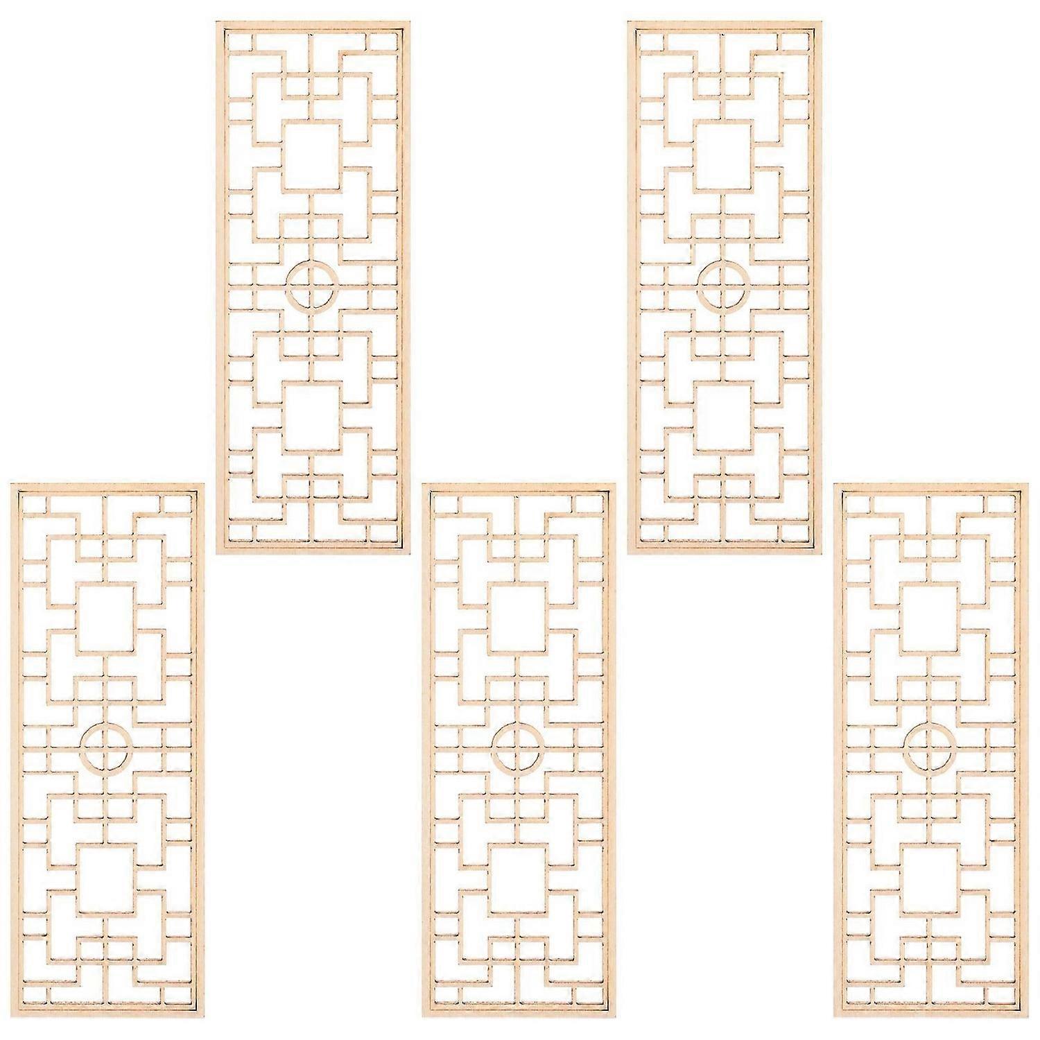 5pcs Miniature Decorative Screen Chinese Style Sand Table Screen Model Props