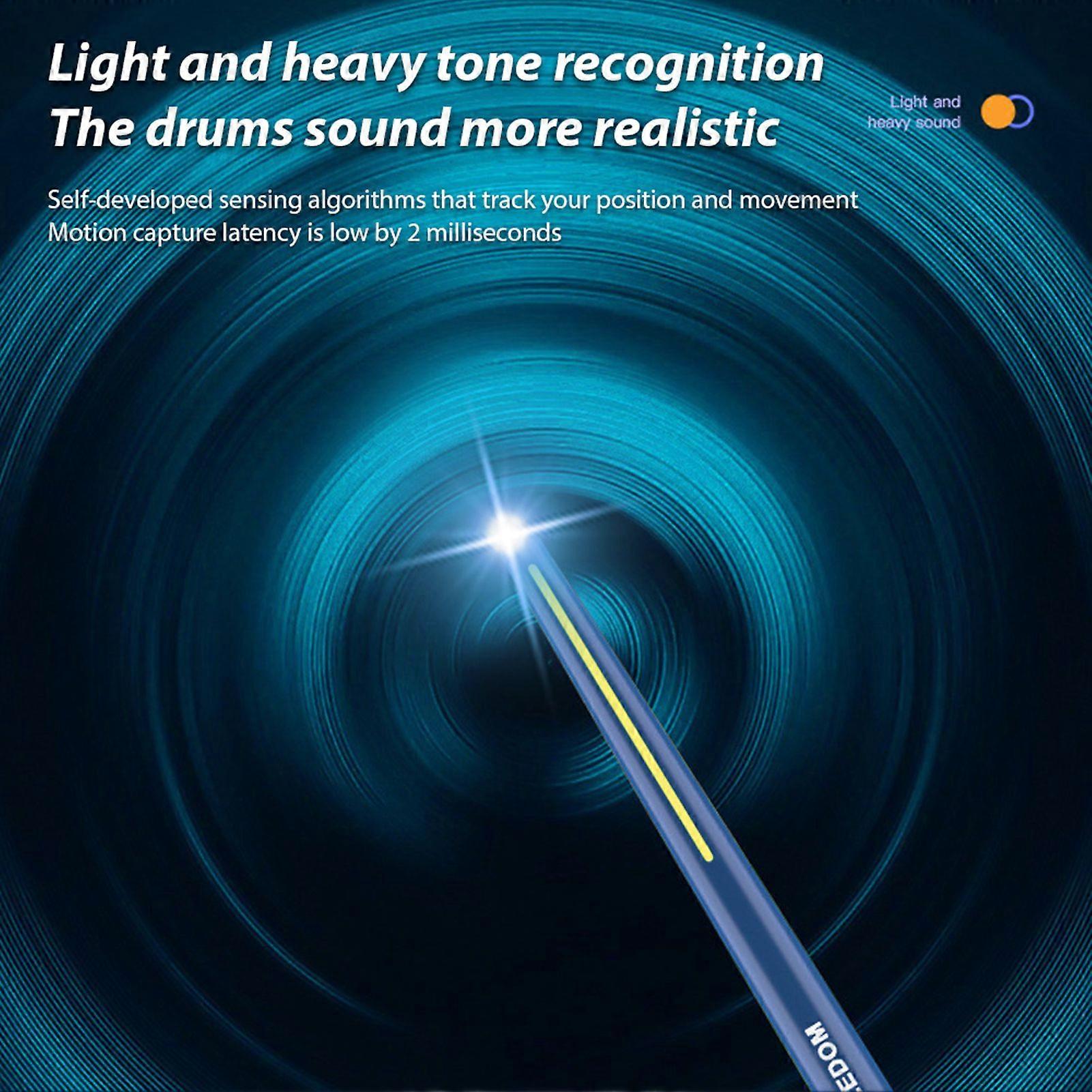 Electric Air Drum Set Low Delay Professional Versatile Connectivity Smart Electronic Drum Kit for Beginners and Professional Drummers