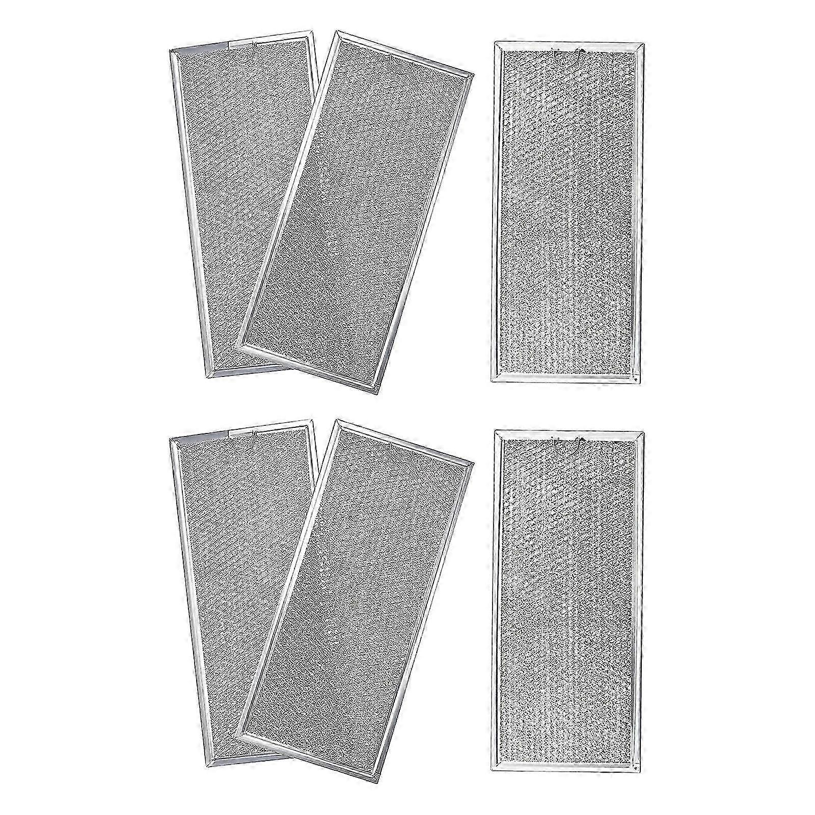 6x Replacement Grease Filter for Microwave Suitable for Certain Brands, Compatible with WB06x10596 W10208631A