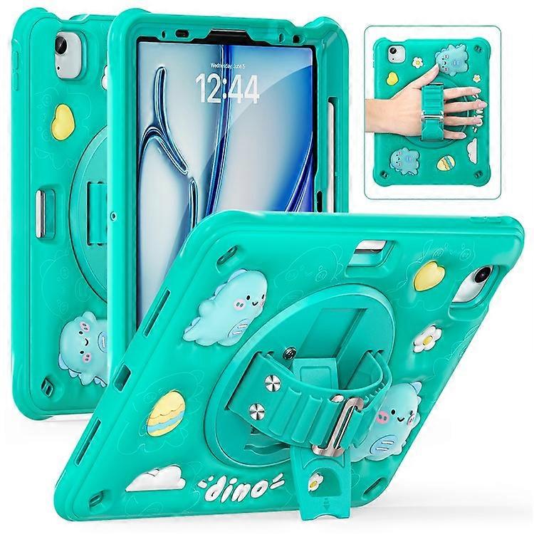 Compatible For iPad Air 11 (2025) / (2024) / Air (2022) / (2020) / Pro 11 (2022) / (2021) / (2020) / (2018) Case Kickstand PC+Sili