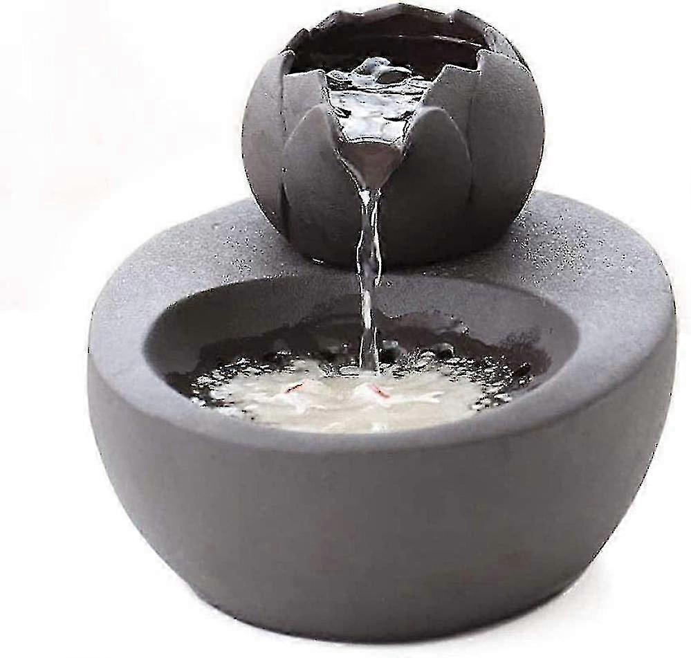 Tyst keramisk dricksfontän vattendispenser, svart