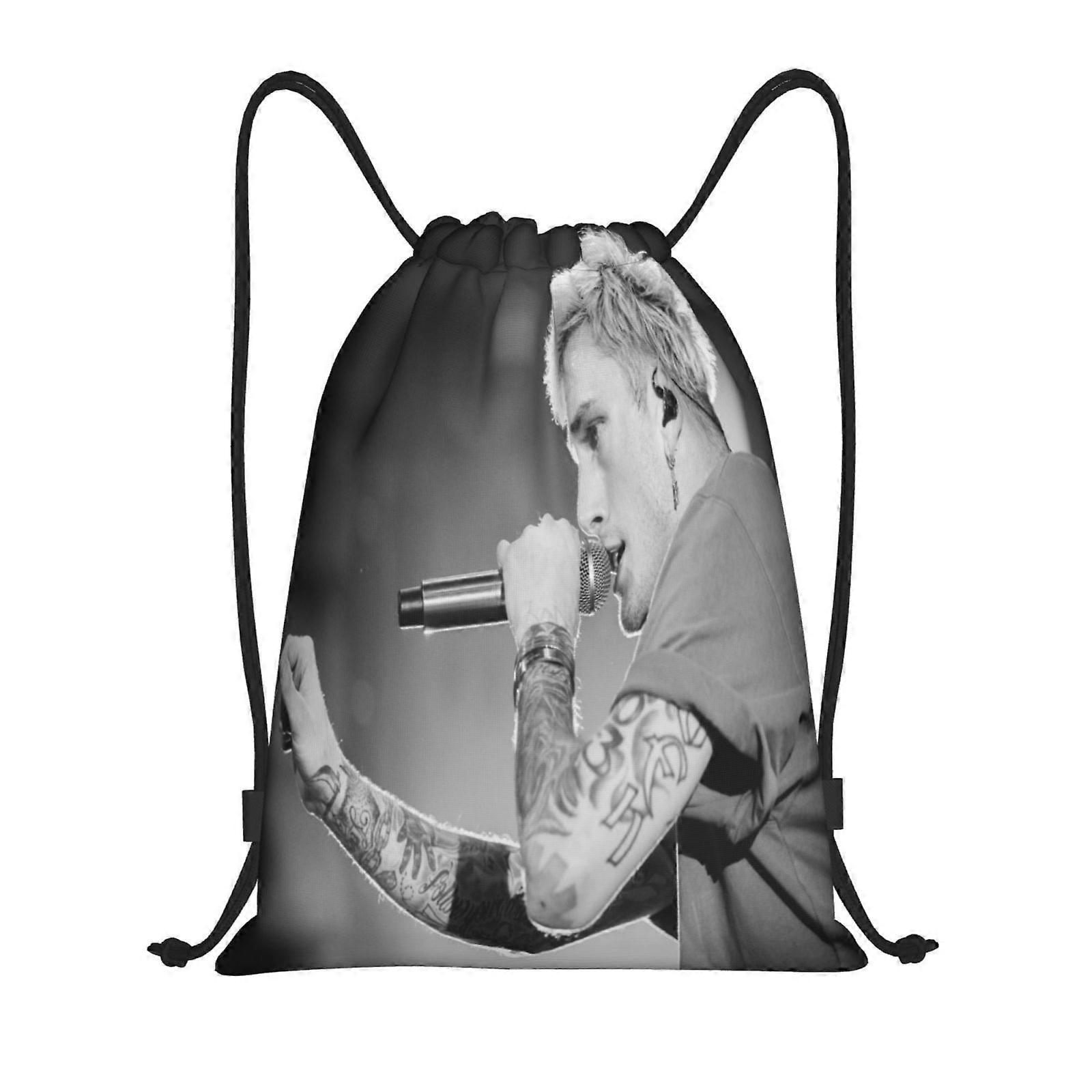 v13 Machine Gun Kelly Canvas double shoulder backpack soft feel with high capacity interior h13