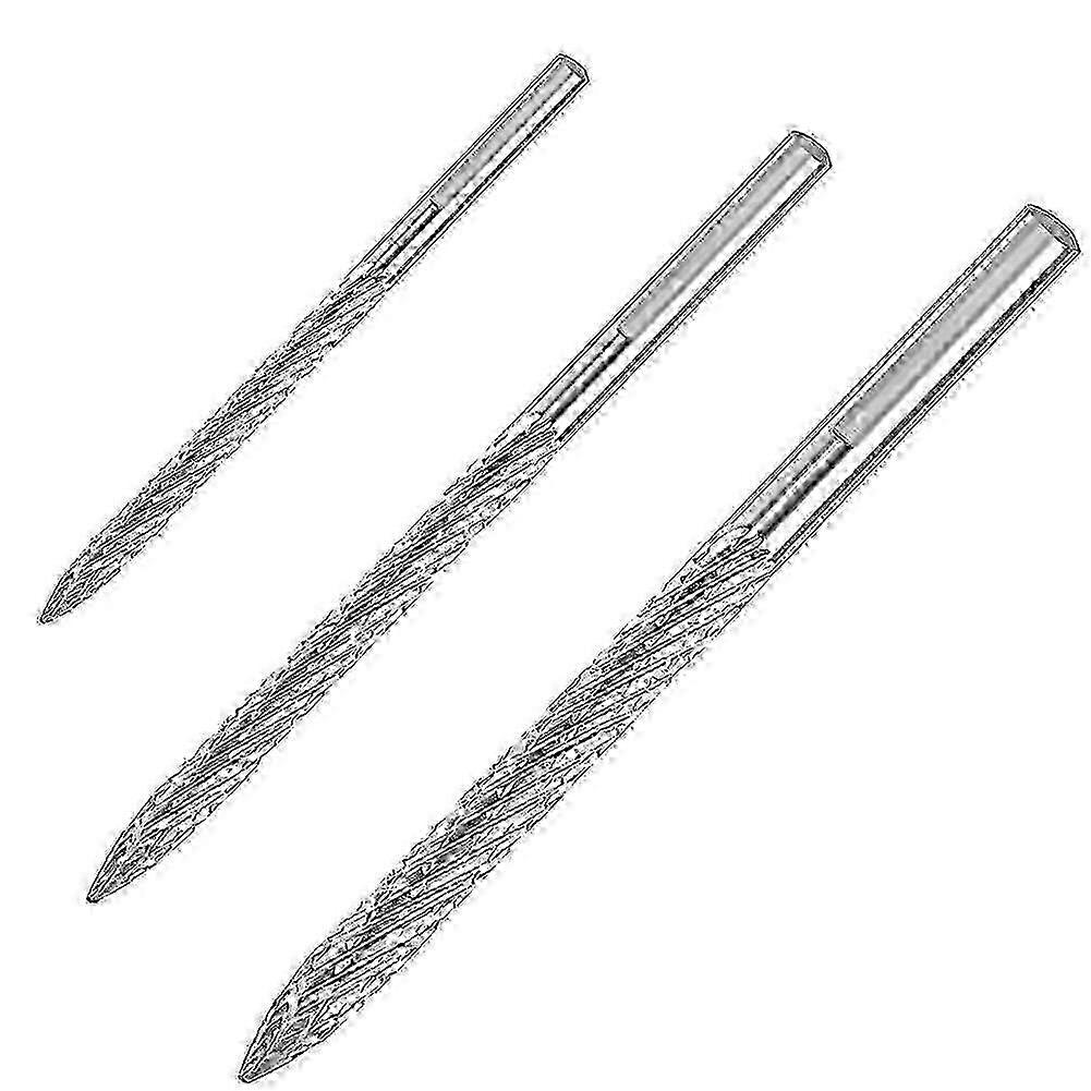 3 Pack Tire Bit Set - Multi Sizes Carbide Burr Drill Bits & Tire Repair Tools