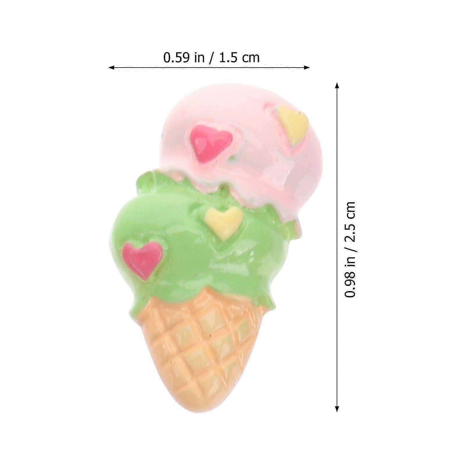 10pcs Dessert Ice Cream Shape DIY Kitchen Decorations