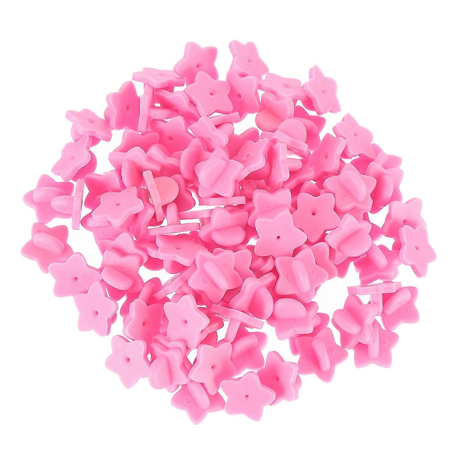 Star Shaped Pin Badge Backing Holders Lightweight & Portable Pin Keepers for Creative Projects, Ties, and Lapel Accessories (100pcs)