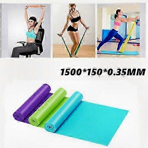 Elastic Exercise Stretching Strap - with Loops for Yoga/Flexibility Training/Leg Workouts