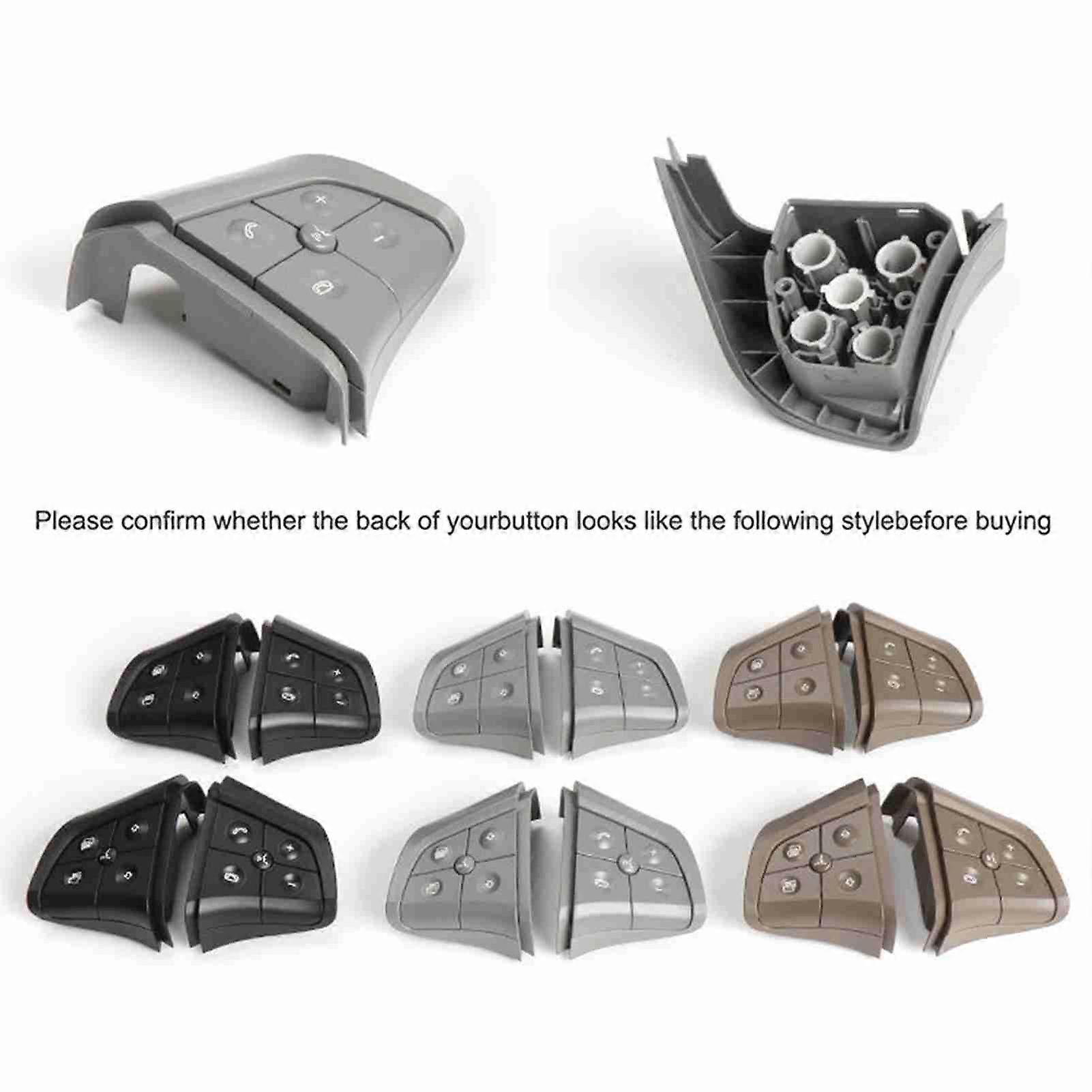 1 pair for Mercedes-Benz ML-class W164 steering wheel switch B-class W245 multi-function switch button R brown 5 buttons