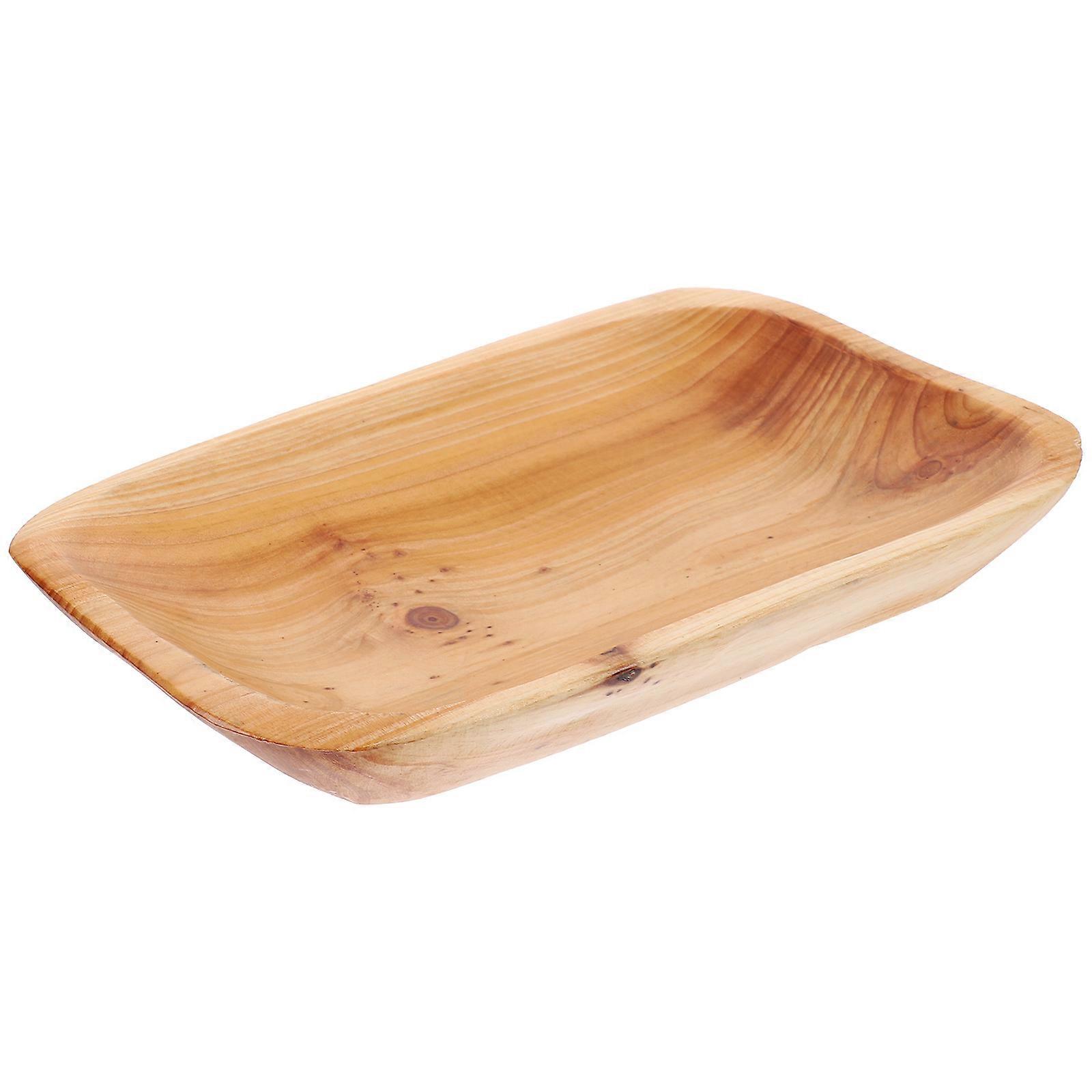 Appetizer Serving Tray Rustic Serving Platter Multi Functional For Restaurants 25 00X16 00X3 50CM 1Pcs