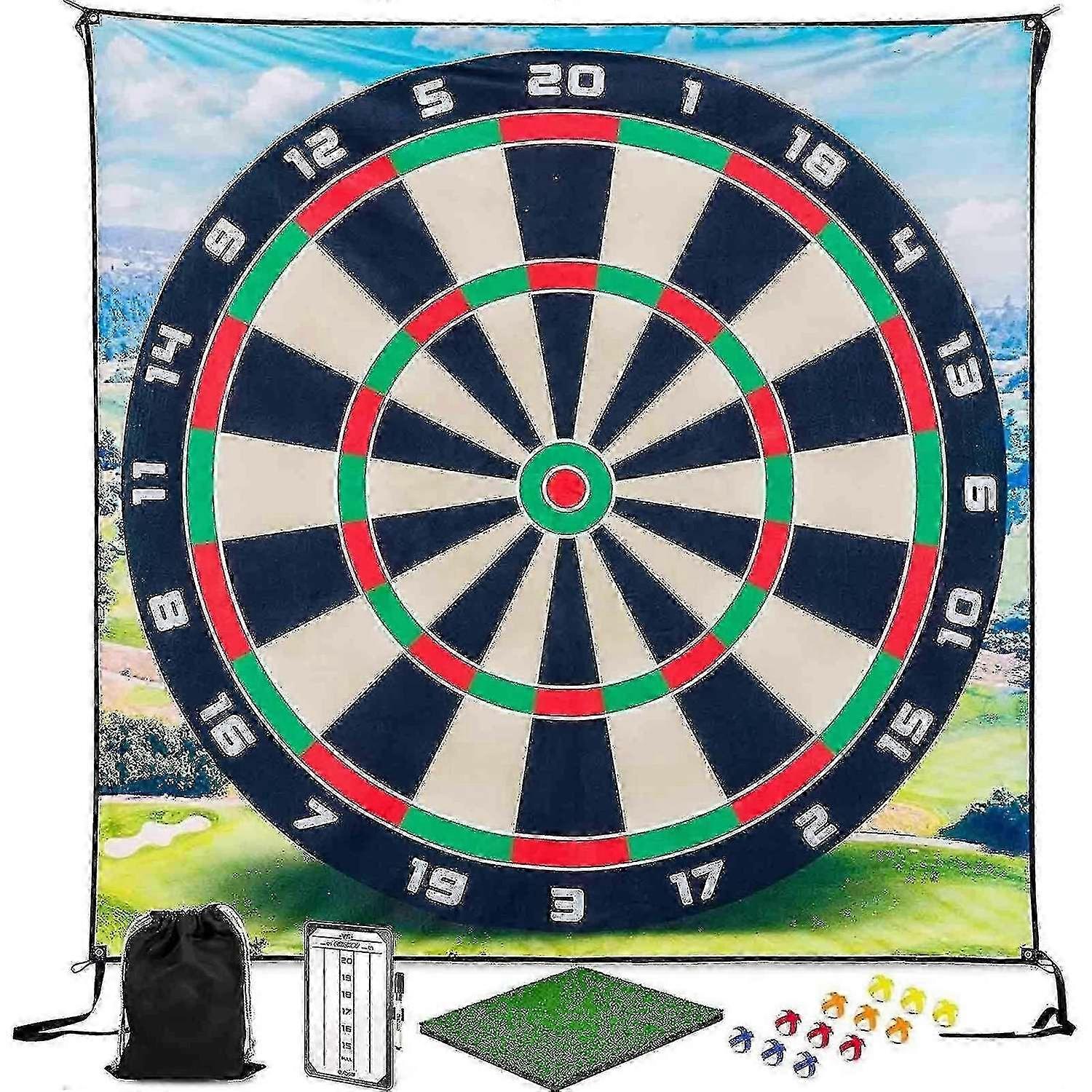 Golf Chipping Game Set, Sticky Golf / Dart Övning Slagmattor För Inomhus Utomhus Barn Vuxna, 100% N