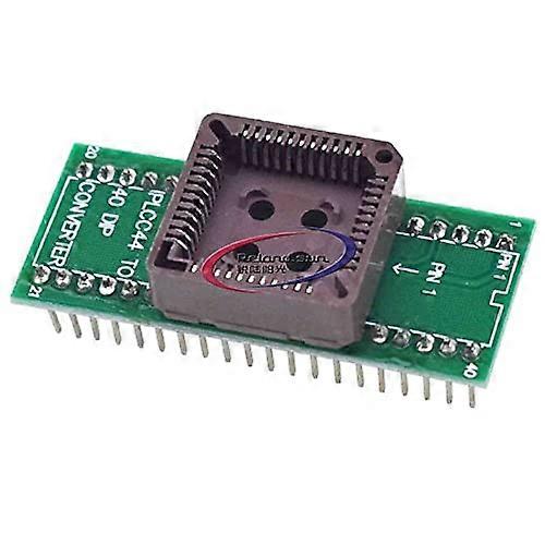 1 x PLCC44 to DIP40 Programmer Adapter Socket Support MCU Flash and AT27C1024 PLCC44 TL866CS TL866A Female