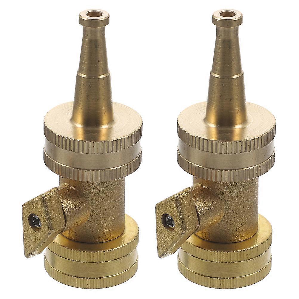 Hose Nozzle Garden Water Nozzle Versatile Nozzle Modes Copper 4.50X2.90X2.50CM Ergonomic Grip 2Pcs