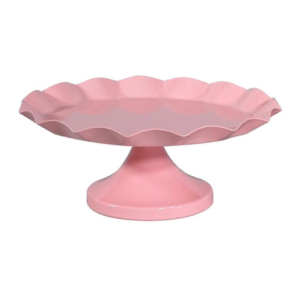 Pink Iron Cake Stand Dessert Display Rack for Birthday Wedding Party Iron Material Large Capacity Tray for Cupcakes Cookies Fruit Snacks Table
