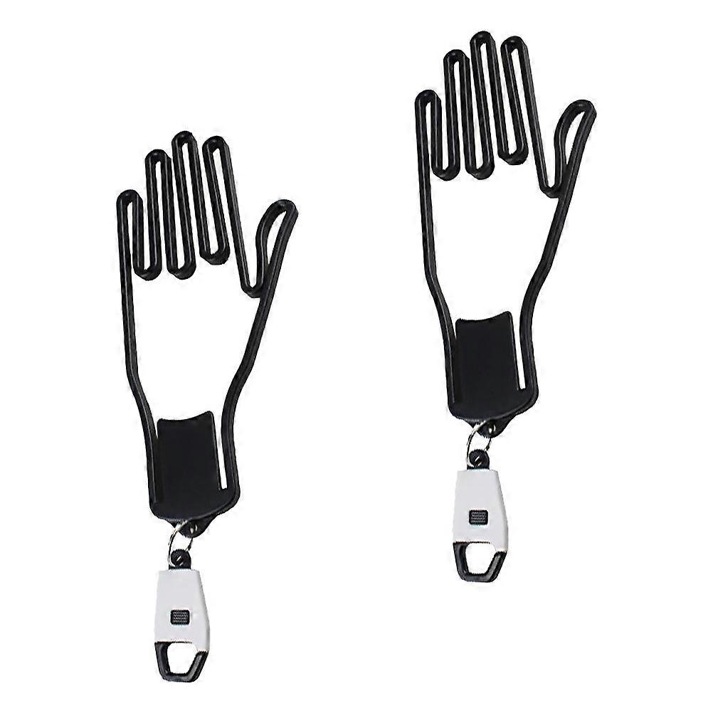 Handschuhhaltehalterung, Golfzubehör, Handflächenform, einfaches Design, Aufbewahrung zu Hause, ABS-Material, 2er-Pack