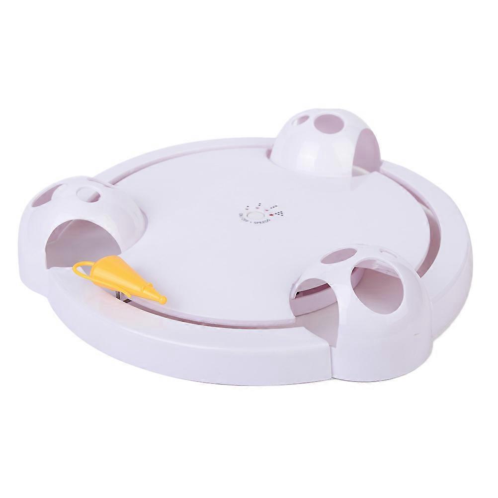 Rotating Cat Teaser Electric Mice Cat Toys Interactive Toy Automatic Rotation Entertainment 32x32x7cm 1Pack