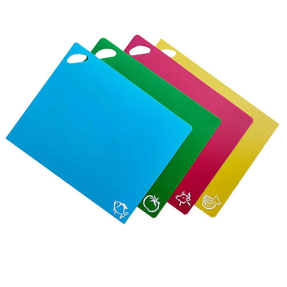 Kunststoff-Blockierbretter PP-Schneidebrett für Küche rutschfest, leicht zu reinigen 4 Stück