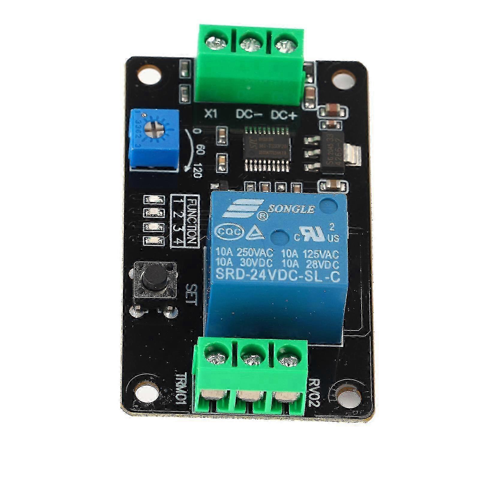 Delay Timer Relay Self Locking Delay On Off Time Switch Super 555 TimerDC 24V SZRH A-F