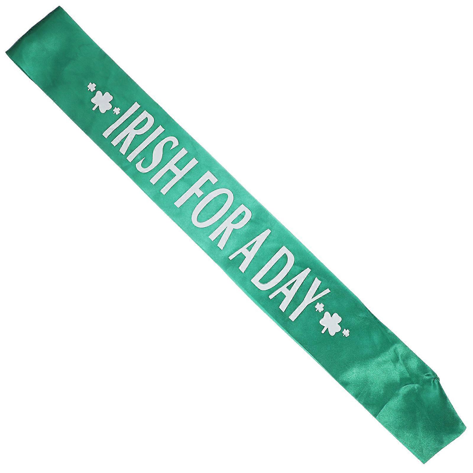 Irish Holiday Pattys Accessories Rectangular Sash Fancy Design Dress Accessory Multi 6Pcs