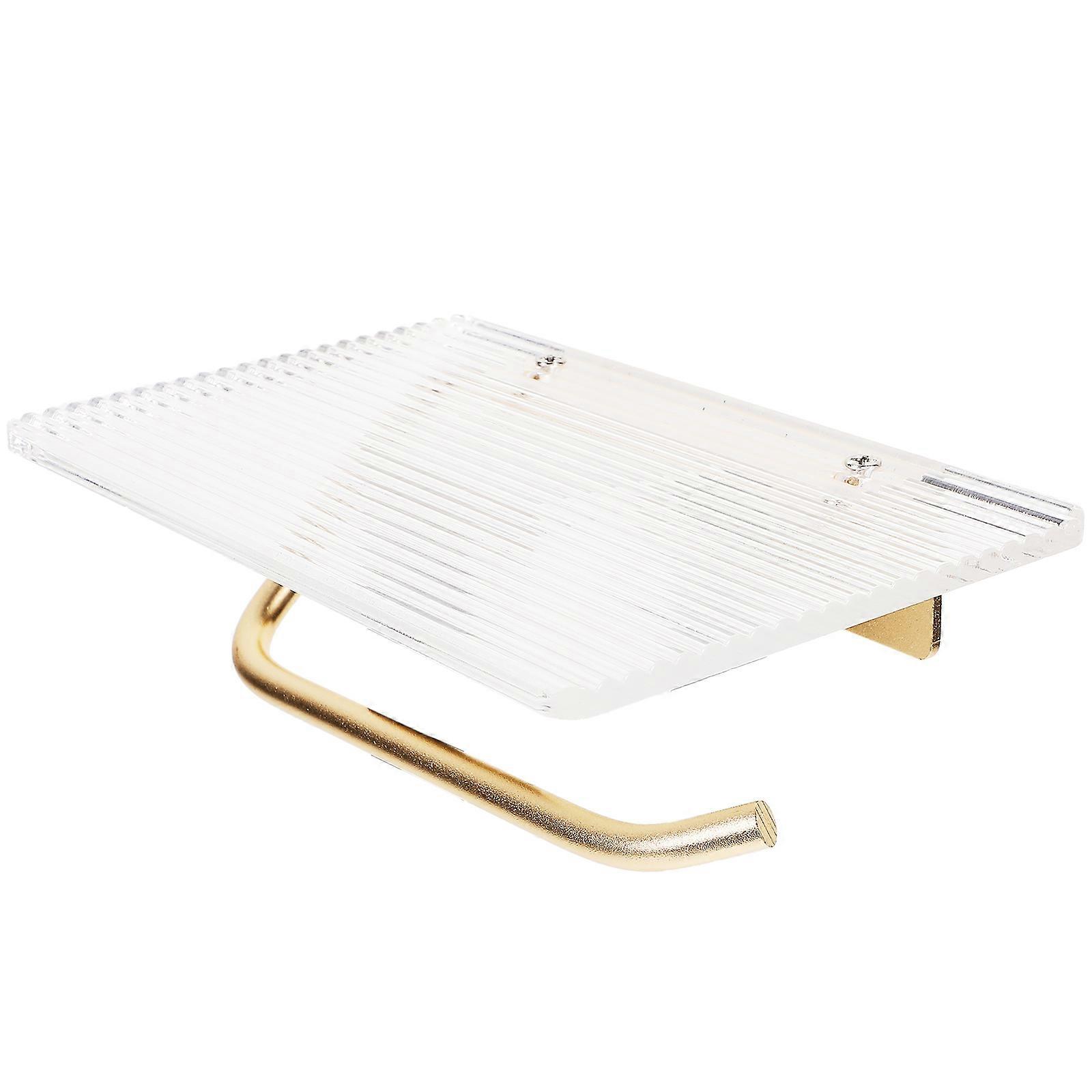 Toilet Paper Wall Mount Bathroom Use Rust-Resistant Acrylic 1Set