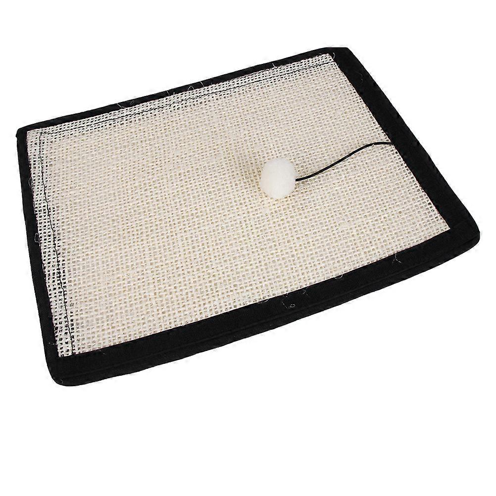 Sisal Cat Scratching Mat Cat Scratcher Indoor Use 50x40cm White Style Scratching 1Set